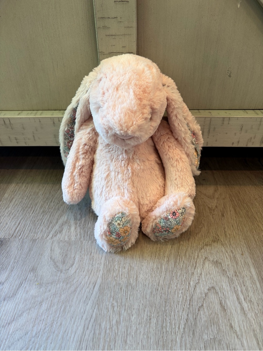 Jellycat Blush Blossom Bunny pink floral